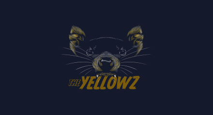 Yellow team blog header - Tazmanian devil